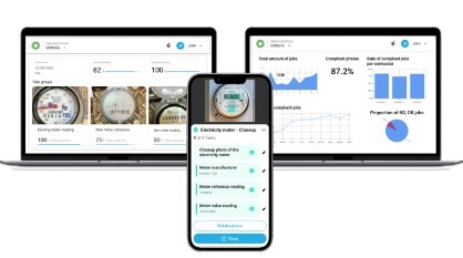 IQGeoスマートメーター設置画面のスクリーンショット