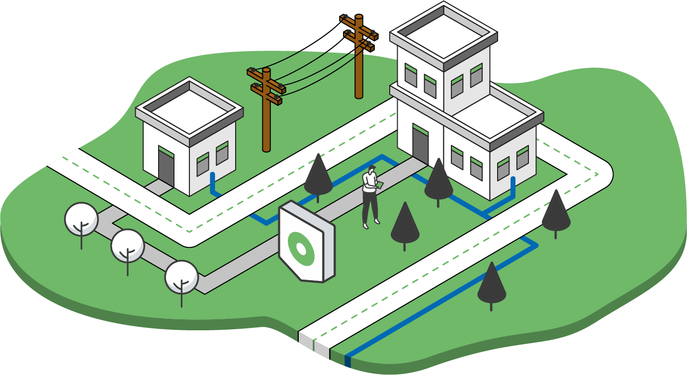 IQGeo-アイソメトリック設計-電気通信・公益事業