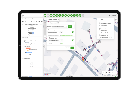 IQGeoNetwork Manager Electric ビジュアル