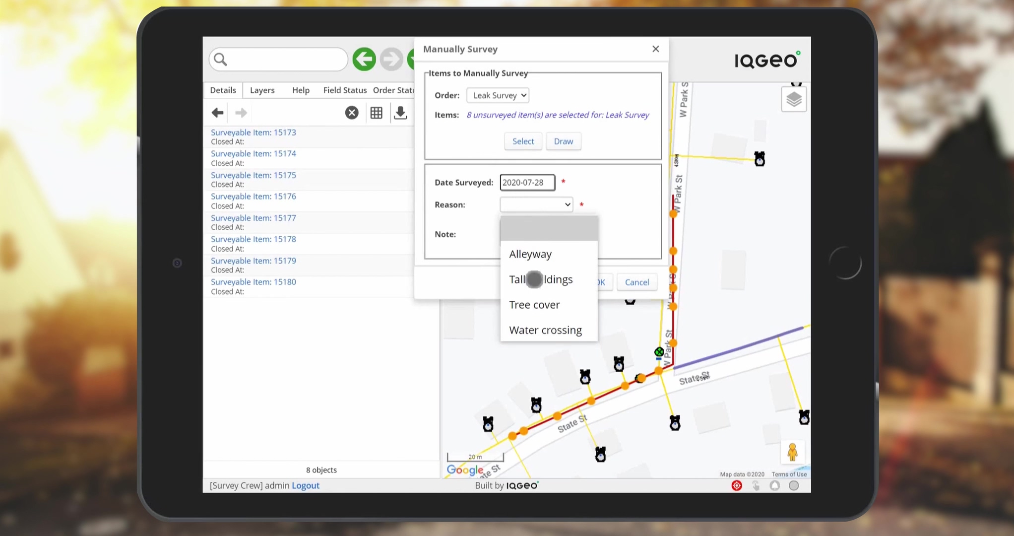 IQGeoInspection and Survey デモ・ビデオ